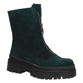Botas de cuero para mujeres Pollonus Bottle Verde 5-1601-003 1