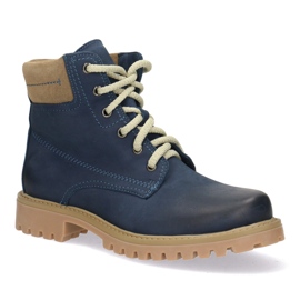 Polbut Zapatos de cuero para mujeres azul marino de mujeres 5-0739-028 1