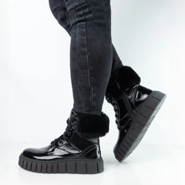 Pieles de cuero para mujeres Pollonus Black Arma 5-1574-001 negro 3