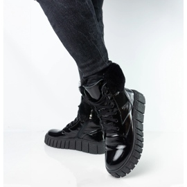 Pieles de cuero para mujeres Pollonus Black Arma 5-1574-001 negro 4