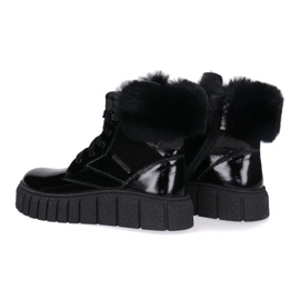 Pieles de cuero para mujeres Pollonus Black Arma 5-1574-001 negro 8