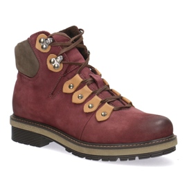 Olivier Cuero para mujeres Pollonus Burgundy 5-0958-013 rojo 1