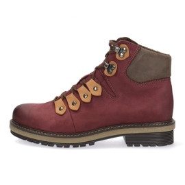 Olivier Cuero para mujeres Pollonus Burgundy 5-0958-013 rojo 2