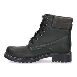 Polbut Zapatos de cuero para mujeres negras de Pollonus 5-0739-015 negro 2