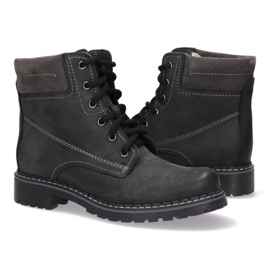 Polbut Zapatos de cuero para mujeres negras de Pollonus 5-0739-015 negro 3