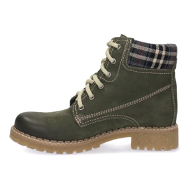Polbut Botas de cuero sólido Pollonus Green 5-0739-007 verde 2
