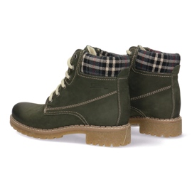 Polbut Botas de cuero sólido Pollonus Green 5-0739-007 verde 4