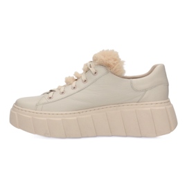 Zapatos de cuero para mujeres Pollonus vainilla Verona 5-1616-001 beige 2
