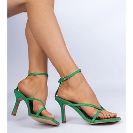 Sandalias verdes japonesas en szpilka 6