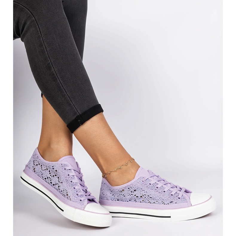 Zapatillas de zapatillas para mujeres violetas 2