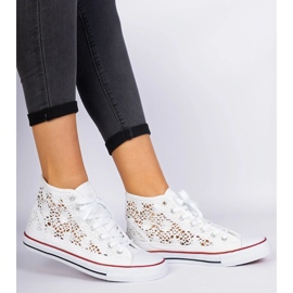 Zapatillas de zapatillas blancas para mujeres blanco 1