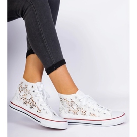 Zapatillas de zapatillas blancas para mujeres blanco 2