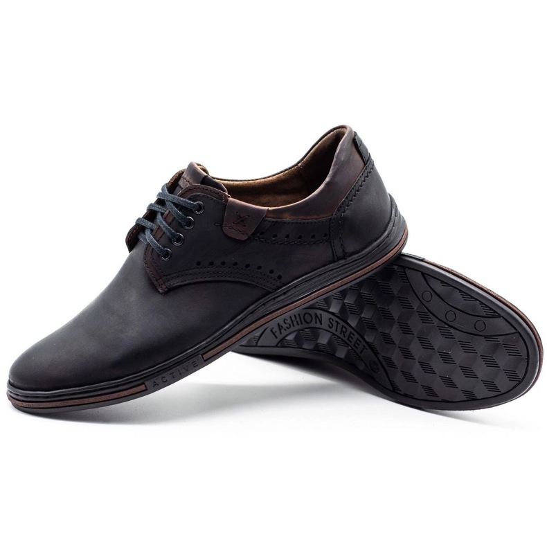 Polbut Zapatos de cuero para hombres casuales 402 negro 3 Polbut Zapatos de cuero para hombres casuales 402 negro 3