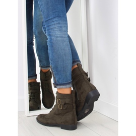 Botines cordones ante verde H7187 verde 3