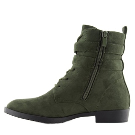Botines cordones ante verde H7187 verde 1