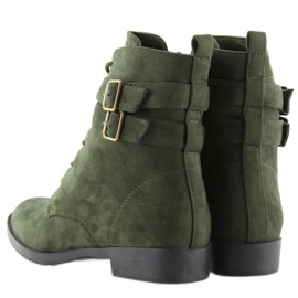 Botines cordones ante verde H7187 verde 7