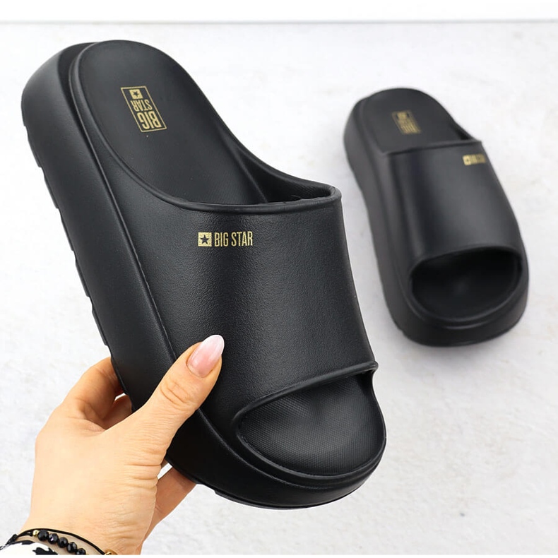 Sports Sports fallas en una suela gruesa Black Big Star RR274A567 negro 1