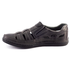Polbut Zapatos de hombre calados 06 para verano Gris 3
