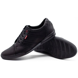 Polbut Zapatos casual hombre R3 Perforation Black negro 4