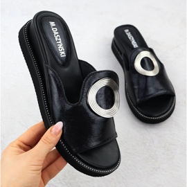 Flip Flip Flip Flip en cuñas bajas Black M. Daszyński negro 1 Flip Flip Flip Flip en cuñas bajas Black M. Daszyński negro 1