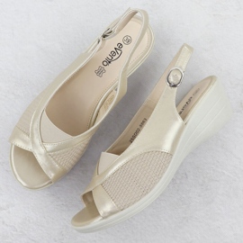 Sandalias para mujeres para cómodos beige evento 8863 3