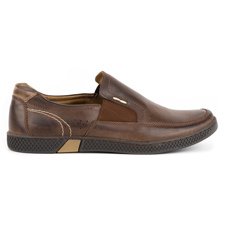 KOMODO Mocasines de hombre 912 marrón oscuro 1