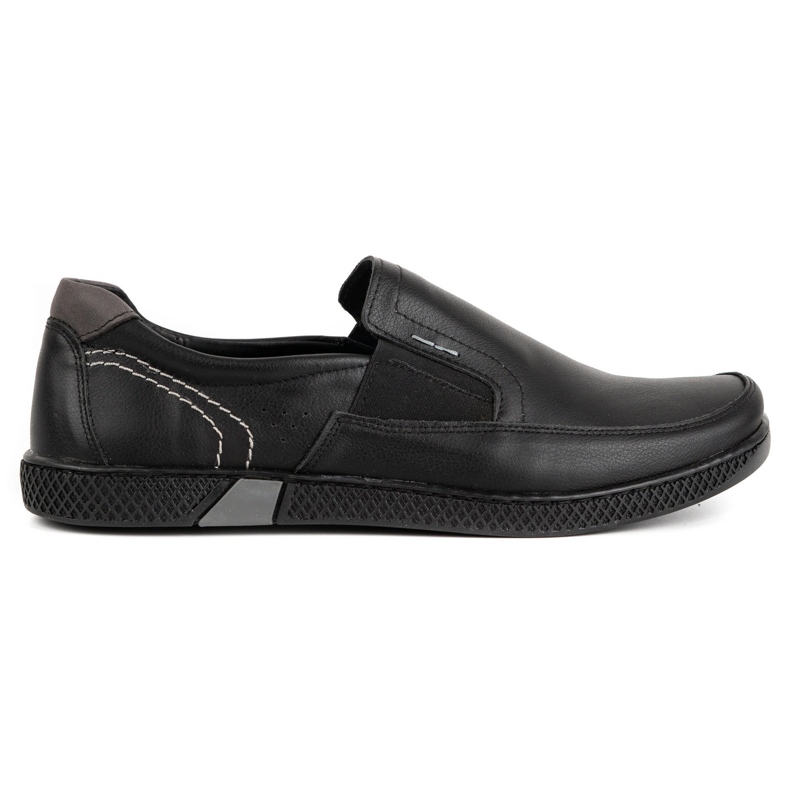 KOMODO Mocasines negros de hombre 912 1
