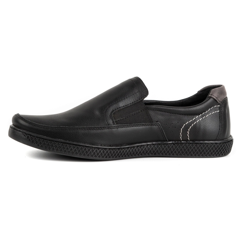 KOMODO Mocasines negros de hombre 912 2