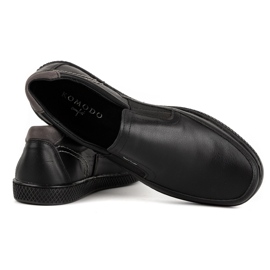 KOMODO Mocasines negros de hombre 912 5