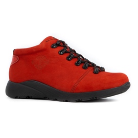 ButBal Zapatillas de trekking mujer 674BB rojo 3
