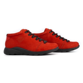 ButBal Zapatillas de trekking mujer 674BB rojo 6