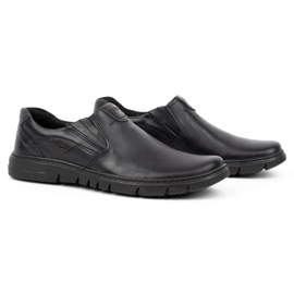 Joker Zapato sin cordones hombre piel 507J grano negro 3
