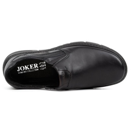 Joker Zapato sin cordones hombre piel 507J grano negro 8