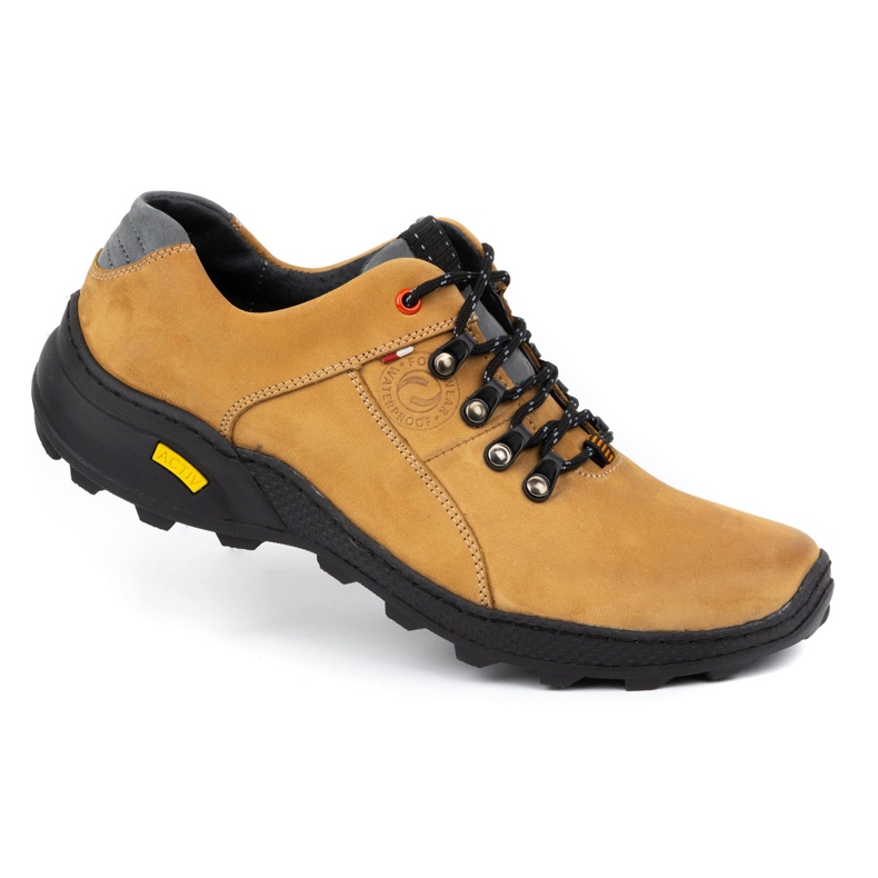 Olivier Zapatos de senderismo para hombre 296GT amarillo 1