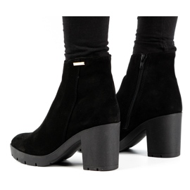 Olivier Botas aislantes de ante de mujer Riva en poste negro 4