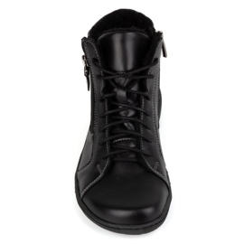 Olivier Zapatos mujer minimalistas descalzos piel invierno 1261 negro 1