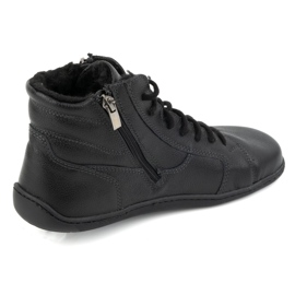 Olivier Zapatos mujer minimalistas descalzos piel invierno 1261 negro 8