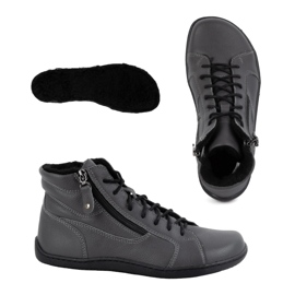 Olivier Zapatos mujer minimalistas descalzos piel invierno 1261 gris 1