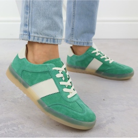 Zapatos de cuero para mujeres en Gree Green Filippo 6770 verde 5