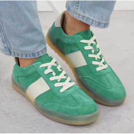 Zapatos de cuero para mujeres en Gree Green Filippo 6770 verde 6