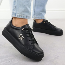 Zapatos en la plataforma negra Filippo Paw586b negro 5