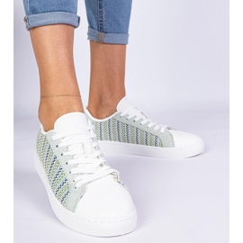 Zapatillas de deporte de material de mujeres verdes 1 Zapatillas de deporte de material de mujeres verdes 1