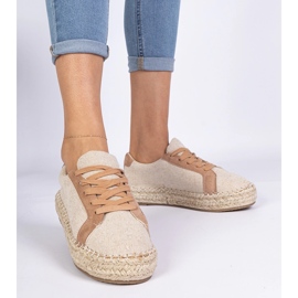 Encaje para mujeres marrones -up alpargrilles marrón 1