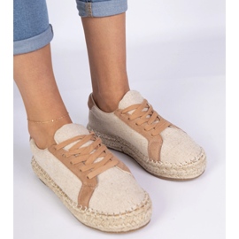 Encaje para mujeres marrones -up alpargrilles marrón 2
