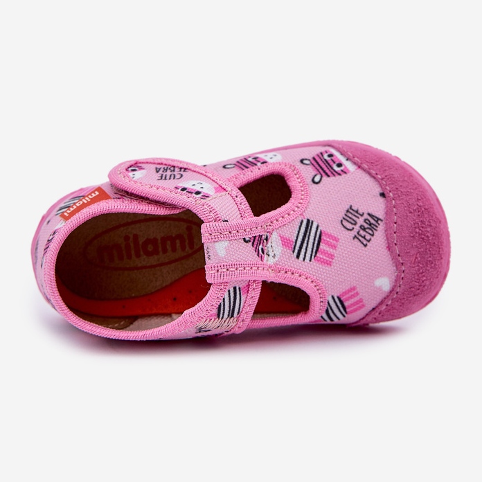 Zapatillas para niños con celo rosa 2