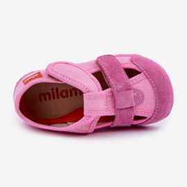 Zapatillas para niños para velcro rosa rosado 2