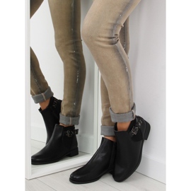 Botines Chelsea negros con tachuelas negras C532 negro 4