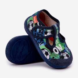 Zapatillas para niños flexibles para pelotas de velcro bolas azul marino 3