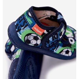 Zapatillas para niños flexibles para pelotas de velcro bolas azul marino 4