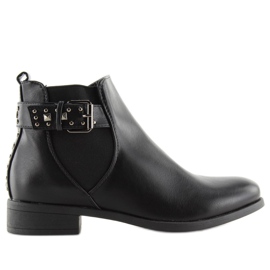 Botines Chelsea negros con tachuelas negras C532 negro 7